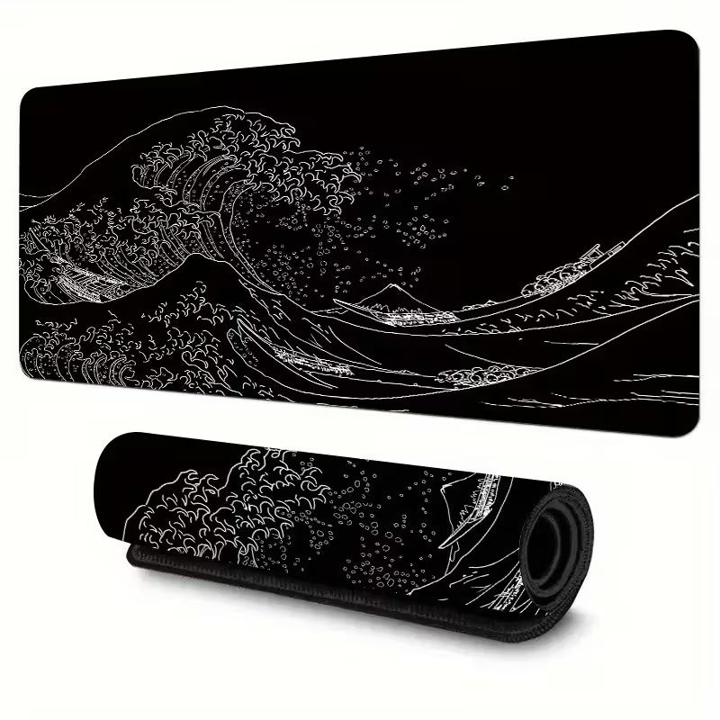 XXL Mouse Pad | Midnight Wave Elegance