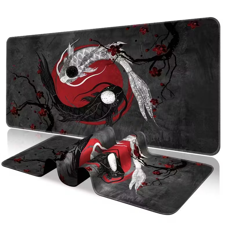XXL Mouse Pad | Koi Yin Yang Blossom